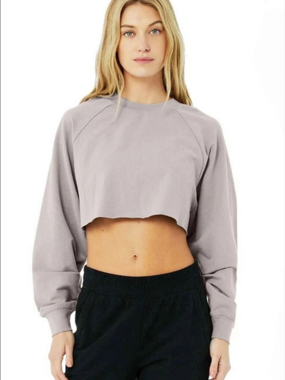 Alo Yoga Double Take Pullover Cropped Top